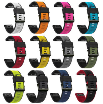 g.r76 ALL COLOR StrapsCo Perorated Rubber Sport Strap for Fenix 6X 6