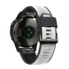 g.r76.1.22 Black White Main StrapsCo Perorated Rubber Sport Strap for Fenix 6X 6