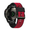 g.r76.1.6 Red Black Main StrapsCo Perorated Rubber Sport Strap for Fenix 6X 6