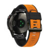 g.r76.12.1 Black Orange Main StrapsCo Perorated Rubber Sport Strap for Fenix 6X 6