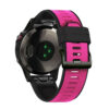 G.r76.13.1 Black & Pink Main StrapsCo Perorated Rubber Sport Strap For Fenix 6X 6