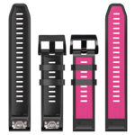 G.r76.13.1 Black & Pink Upright StrapsCo Perorated Rubber Sport Strap For Fenix 6X 6