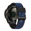g.r76.5.1 Black Midnight Blue Main StrapsCo Perorated Rubber Sport Strap for Fenix 6X 6