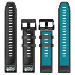 G.r76.5a.1 Black & Blue Upright StrapsCo Perorated Rubber Sport Strap For Fenix 6X 6