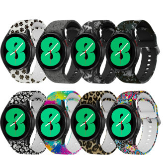 s.r30 All Color StrapsCo Patterned Silicone Strap for Samsung Galaxy Watch 4 Rubber Watch Band