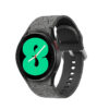 s.r30.e Main Silver Waves StrapsCo Patterned Silicone Strap for Samsung Galaxy Watch 4 Rubber Watch Band