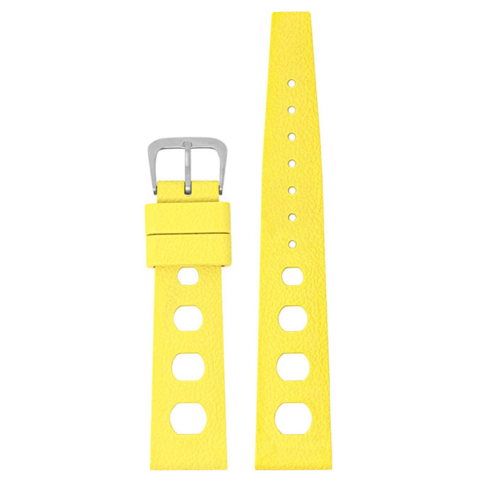 fk8.10.20 Main StrapsCo Yellow DASSARI Vintage FKM Rubber Strap Silicone Band