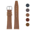 iw9 Gallery (Brown) StrapsCo DASSARI Classic Vintage Leather Watch Band Quick Release Genuine Leather Watch Strap