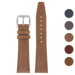 iw9 Gallery (Brown) StrapsCo DASSARI Classic Vintage Leather Watch Band Quick Release Genuine Leather Watch Strap