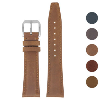 Classic Vintage Leather Watch Band - Quick Release By DASSARI | StrapsCo