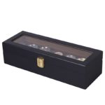 wb47 Closed Box Black StrapsCo Heritage Watch Box for 6 Watches Watch Storage