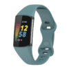 fb.r78.5 Main Blue Grey StrapsCo Silicone Rubber Slim Strap Band for Fitbit Charge 5