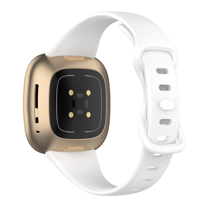 Rose gold fitbit hot sale versa with white band