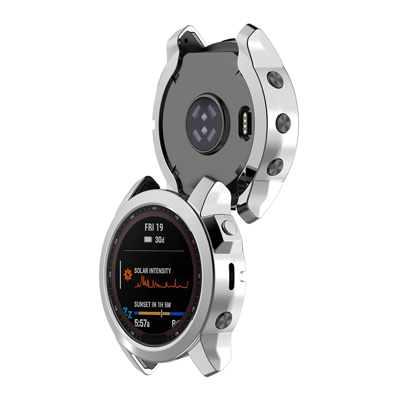 iDaPro [4 Pack] Screen Protector for Garmin Fenix 7 Pro Solar/fenix 7 Pro  Solar Sapphire/Fenix 7 / fenix 7 Sapphire Solar Watch + Silicone Anti-dust