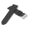 ks7.1 Cross Black StrapsCo DASSARI Flat Pebbled Leather Band Genuine Leather Watch Strap