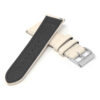 ks7.17 Cross Beige StrapsCo DASSARI Flat Pebbled Leather Band Genuine Leather Watch Strap