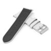 ks7.22 Cross White StrapsCo DASSARI Flat Pebbled Leather Band Genuine Leather Watch Strap