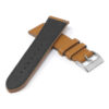 ks7.3 Cross Tan StrapsCo DASSARI Flat Pebbled Leather Band Genuine Leather Watch Strap