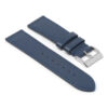 ks7.5 Angle Blue StrapsCo DASSARI Flat Pebbled Leather Band Genuine Leather Watch Strap