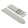 ks7.7 Angle Grey StrapsCo DASSARI Flat Pebbled Leather Band Genuine Leather Watch Strap