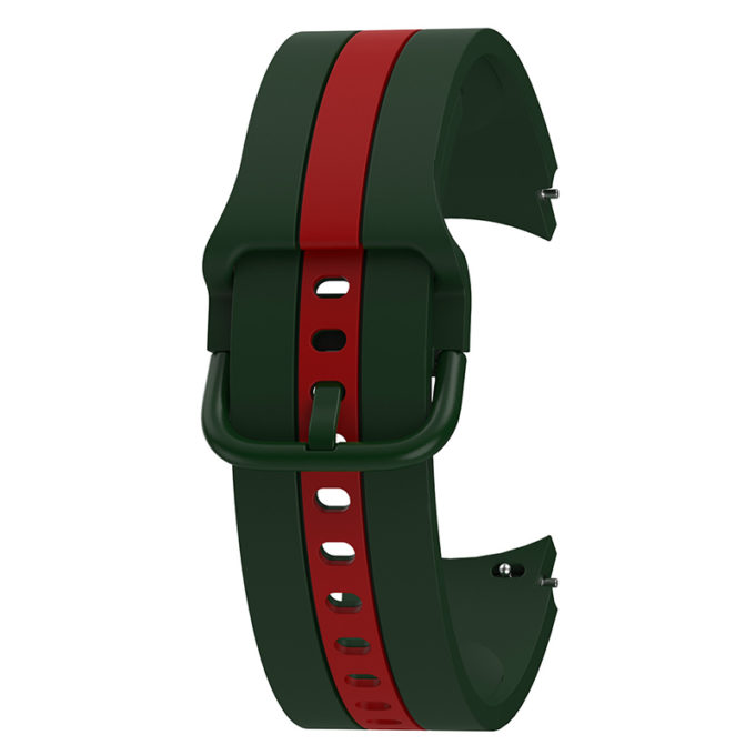 Silicone GUCCI Pattern Replacement Band For Apple Watch Red green