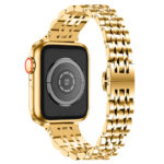 a.m22 Back Gold StrapsCo Slim Stainless Steel Bracelet for Apple Watch