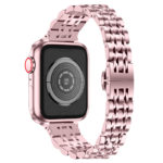 a.m22 Back Pink StrapsCo Slim Stainless Steel Bracelet for Apple Watch