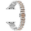 a.m22 Main Silver & Rose StrapsCo Slim Stainless Steel Bracelet for Apple Watch