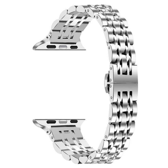 a.m22 Main Silver StrapsCo Slim Stainless Steel Bracelet for Apple Watch