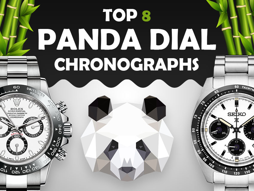 top panda dial chronographs header