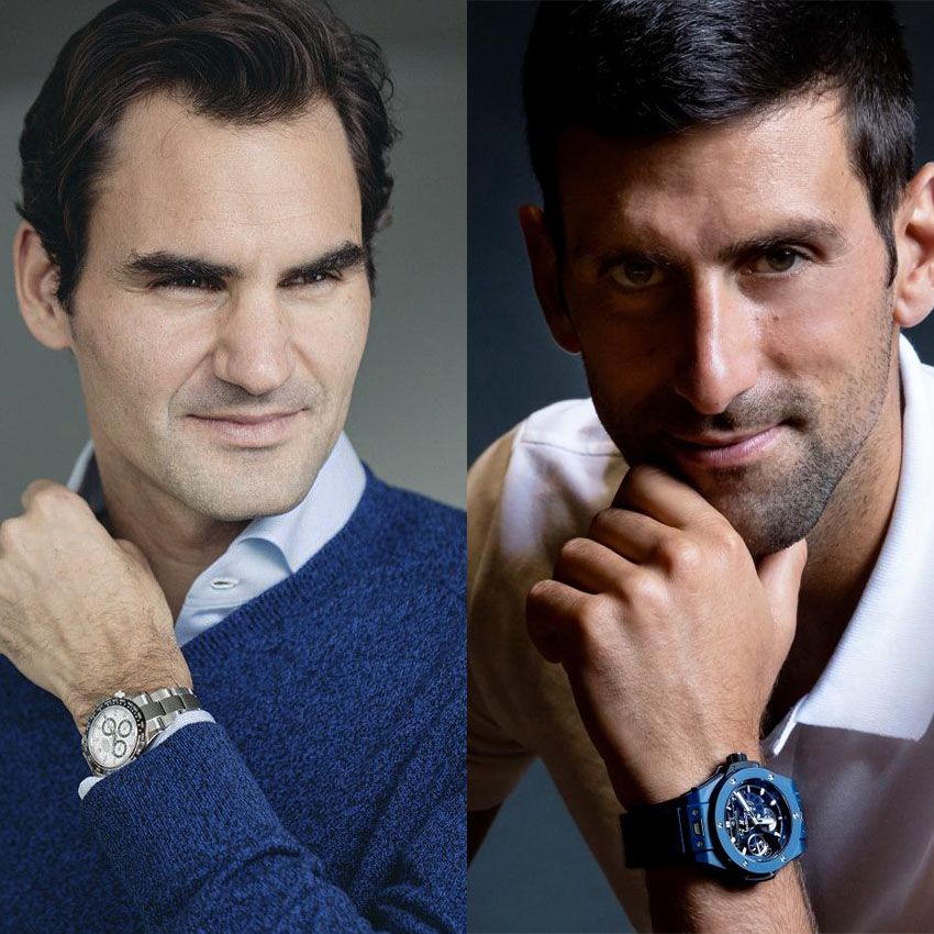 watches of the 2022 us open tennis players roger federer rolex daytona novak djokovic hublot big bang meca 10