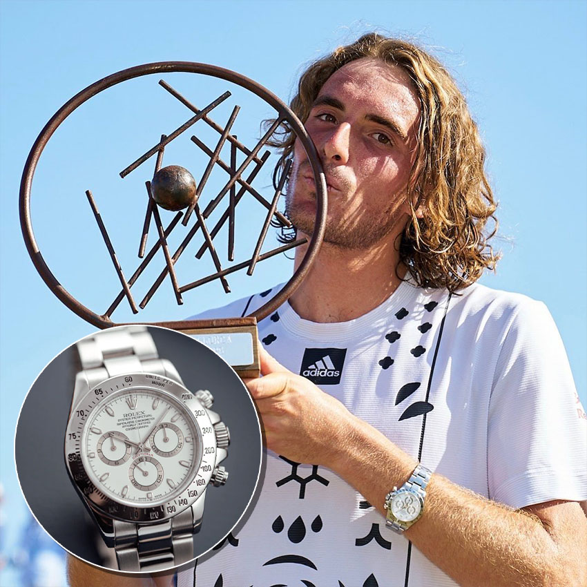 watches of the 2022 us open tennis players stefanos tsitsipas rolex daytona