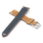 ds17.3 Cross Peanut Butter DASSARI Distressed Leather Watch Band Strap