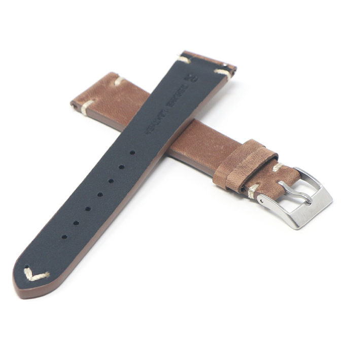 ds17.9 Cross Brown DASSARI Distressed Leather Watch Band Strap