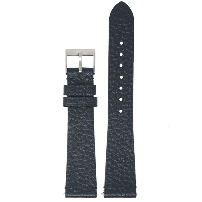 ds29.1 Main Black DASSARI Tapered Pebbled Leather Watch Band Strap 18mm 19mm 20mm 21mm 22mm