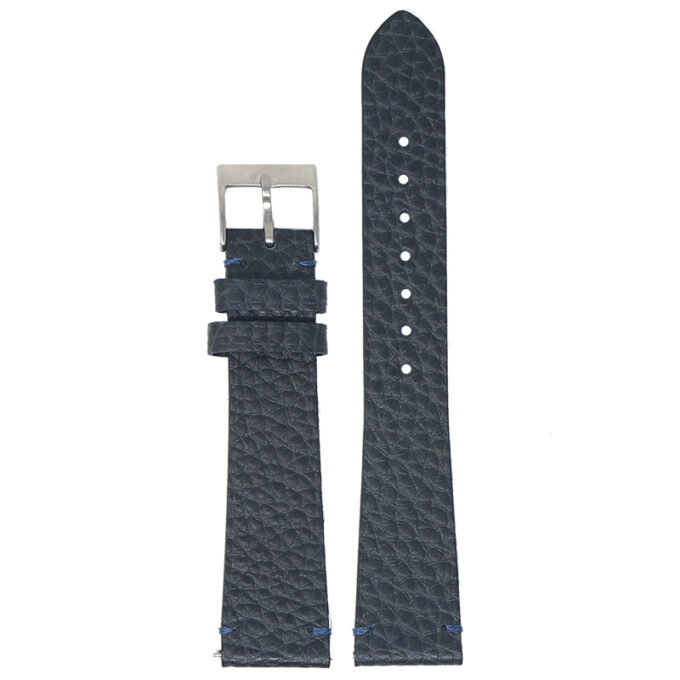 ds29.5 Main Blue DASSARI Tapered Pebbled Leather Watch Band Strap 18mm 19mm 20mm 21mm 22mm