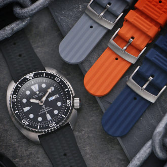 fk5 Creative DASSARI Textured FKM Rubber Watch Band Strap Silicone Classic 20mm 22mm