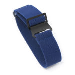 nt6.5 Main Blue Matte Black StrapsCo Elastic Nylon NATO Watch Band Strap 20mm 22mm