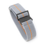 nt6.7.12 Main Grey & Orange Matte Black StrapsCo Elastic Nylon NATO Watch Band Strap 20mm 22mm
