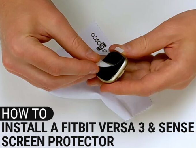 How to Install a Fitbit Versa 3 & Sense Screen Protector StrapsCo