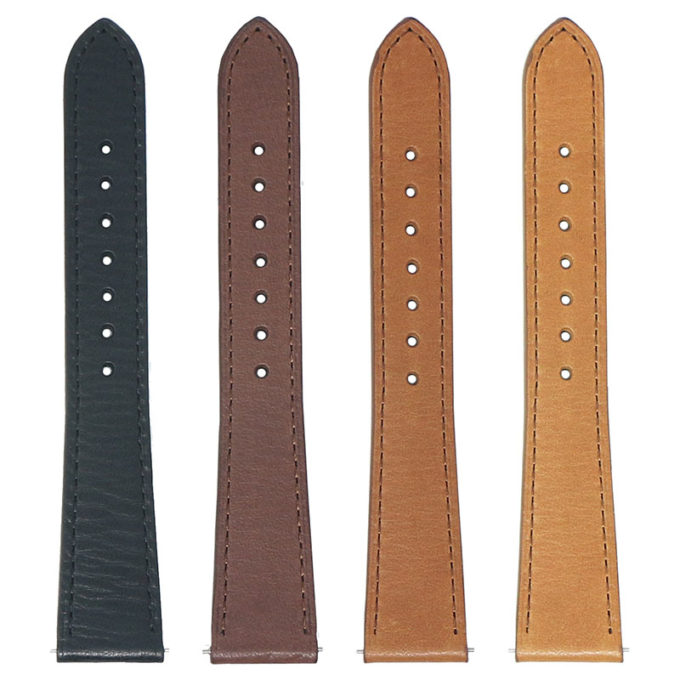 ds30 All Color DASSARI Classic Stitched Leather Watch Band Strap Quick Release 18mm 19mm 20mm 21mm 22mm