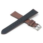 ds30.2 Cross Brown DASSARI Classic Stitched Leather Watch Band Strap Quick Release 18mm 19mm 20mm 21mm 22mm