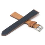 ds30.9 Cross Tan DASSARI Classic Stitched Leather Watch Band Strap Quick Release 18mm 19mm 20mm 21mm 22mm