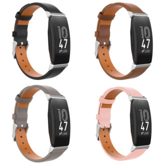 fb.l40 All Color StrapsCo Slim Leather Watch Band Strap for Fitbit Inspire 2