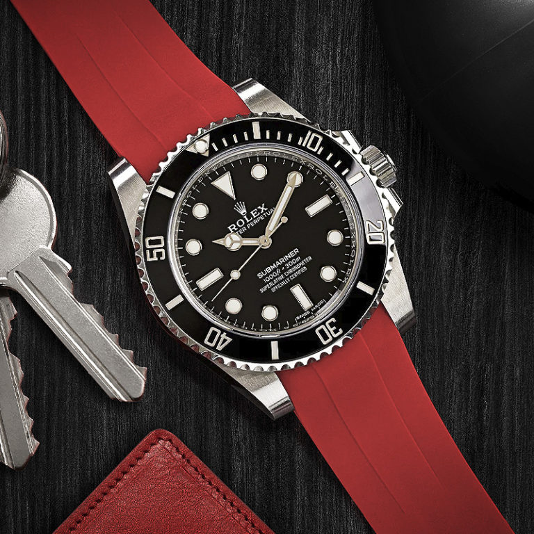 DASSARI FKM Rubber Strap for Rolex StrapsCo