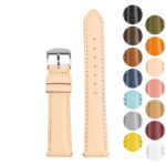 st19.13a Gallery Light Pink Womens Short Smooth Leather Watch Band Strap