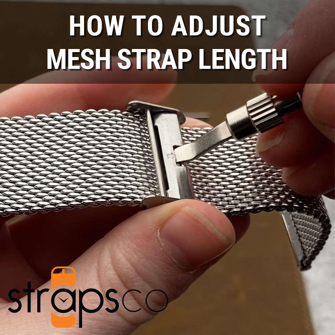 How To Adjust Mesh Watch Band Length | StrapsCo