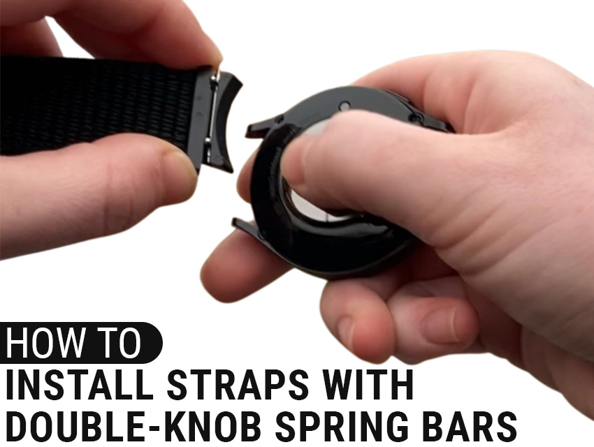 How to Install Straps with Double Knob Spring Bars Header