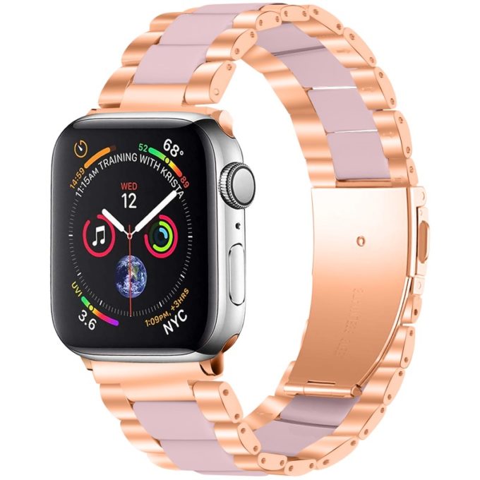 Apple watch 4 on sale gold with pink band