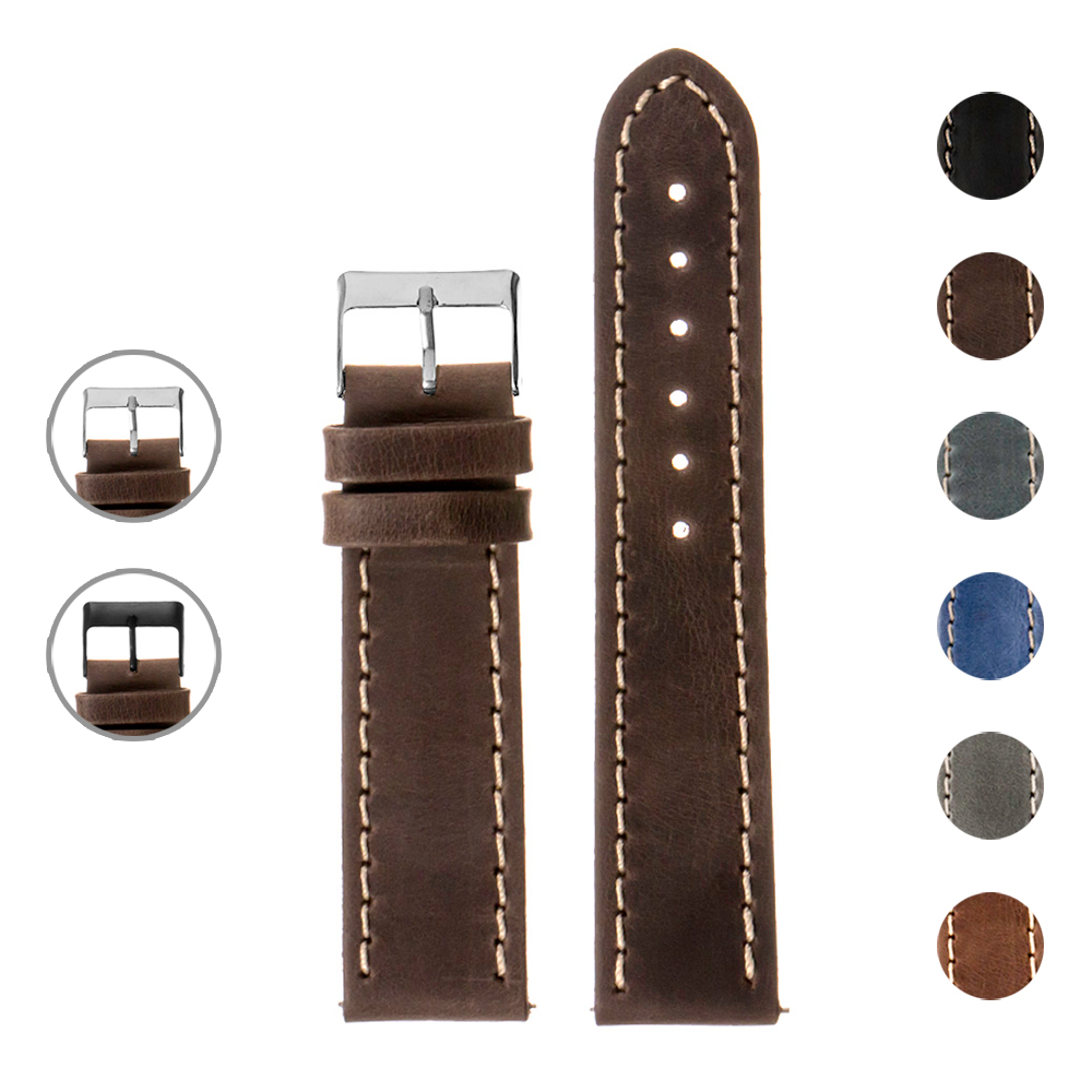 Leather Straps Full Grain 5 Colors 6 Sizes to Choose From!
